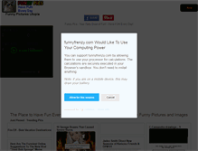 Tablet Screenshot of funnyfrenzy.com